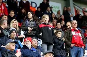 Wigan Athletic V Bristol City Prints: Bristol City Fans Unwavering Passion at Wigan Athletic vs