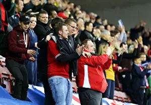 Wigan Athletic V Bristol City Prints: Bristol City Fans Unwavering Passion at Wigan Athletic vs