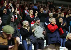 Wigan Athletic V Bristol City Prints: Bristol City Fans Unwavering Passion at Wigan Athletic vs