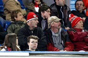 Images Dated 14th February 2017: Bristol City Fans Unyielding Rally at Elland Road: A Fiery Championship Clash between Leeds United