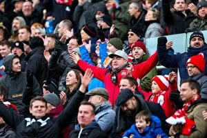 Images Dated 14th January 2017: Bristol City Fans Go Wild: 2-1 Comeback Victory Over Cardiff City in Sky Bet Championship