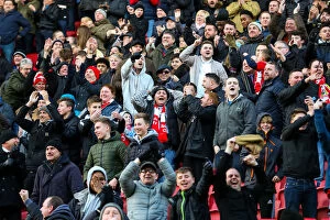 Images Dated 14th January 2017: Bristol City Fans Go Wild: Joe Bryan Scores the Winning Goal Against Cardiff City