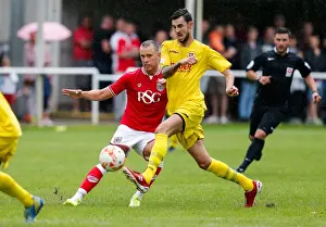 Bristol City FC: Aaron Wilbraham in Action during Pre-Season Community Match vs. Brislington
