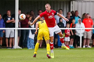 Framed Print : Bristol City FC: Aaron Wilbraham in Preseason Action against Brislington Framed Print : Bristol City FC: Aaron Wilbraham in Preseason Action against Brislington
