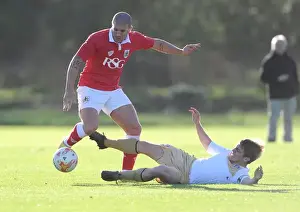 Bristol City U21 V Crewe U21 Prints: Bristol City FC: Adam El-Abd in Deep Focus during November 2014 Training Session
