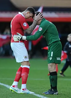 Bristol City FC: Aden Flint and Frank Fielding in Action against Crawley Town, Sky Bet League One, Ashton Gate - December 13, 2014