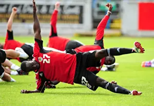 Scotland Tour Prints: Bristol City FC: Albert Adomah Prepares for Pre-Season Training