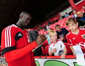 Bristol City FC: Albert Adomah Signs Autographs at Pre-Season Open Day