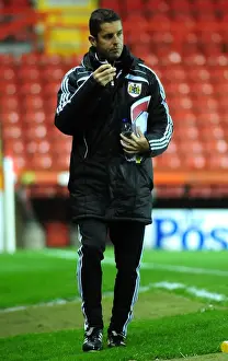 Bristol City U21s V Millwall U21s Prints: Bristol City FC: Alex Russell Coaches Young Players Against Millwall in PDL2 Match at Ashton Gate