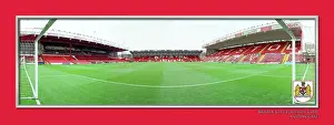 Bristol City FC Ashton Gate Goal Keepers View Framed Print