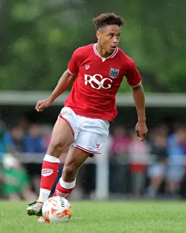 Bristol City FC: Bobby Reid in Action at Pre-Season Friendly, 2015