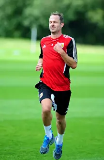 Pre-season Training Prints: Bristol City FC: Captain Louis Carey Leads Pre-Season Training