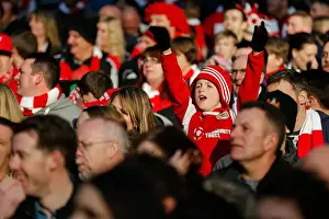 Bristol City FC: Celebrating a 2-0 Lead over Walsall at Wembley Stadium, Johnstones Paint Trophy Final