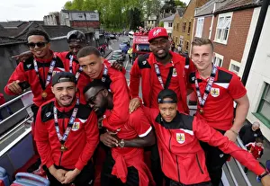 Automatic Prints: Bristol City FC Champions: Celebrating Promotion on Open Top Bus Tour (May 2015)