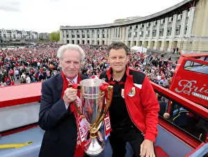 City Of Bristol Prints: Bristol City FC: Champions Triumph - Manager Steve Cotterill