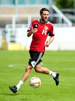Images Dated 31st July 2012: Bristol City FC: Cole Skuse in Intense Pre-Season Training, July 2012