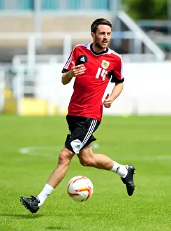 Training Prints: Bristol City FC: Cole Skuse in Intense Pre-Season Training, July 2012