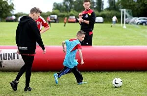 Images Dated 10th July 2016: Bristol City FC: Community Foundation Engages Fans at Hengrove Athletic Pre-Season Friendly