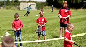Images Dated 10th July 2016: Bristol City FC: Community Foundation Engages Fans at Hengrove Athletic Pre-Season Friendly