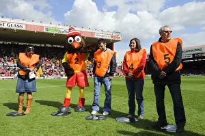Bristol City FC: Community Foundation Prize Draw at Half Time vs. Huddersfield Town, npower Championship (27th April 2013)