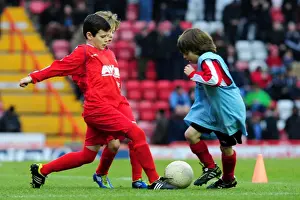 Bristol City V Nottingham Forest Prints: Bristol City FC: Community Trust Children's Football Match at Ashton Gate during Npower Championship Game