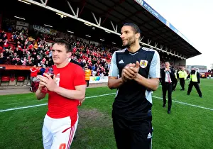 Bristol City FC: David James and Neil Kilkenny in Action against Barnsley, 2012