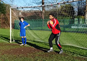 Framed Print : Bristol City FC: David James Visits Ashton Park School - Season 10-11 Framed Print : Bristol City FC: David James Visits Ashton Park School - Season 10-11