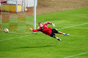Training Prints: Bristol City FC: Dean Gerken in Focus during Pre-Season Training (July 2012)