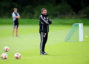 Bristol City Training 27-09-12 Prints: Bristol City FC: Derek McInnes Leading Training Session, September 2012