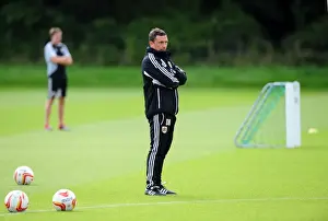 Bristol City Training 27-09-12 Prints: Bristol City FC: Derek McInnes Leads September 2012 Training Session