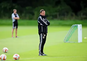 Bristol City Training 27-09-12 Prints: Bristol City FC: Derek McInnes Leads September 2012 Training Session