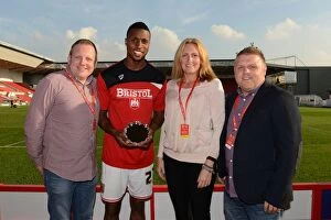 Images Dated 19th September 2015: Bristol City FC: Dougie Allward's Image of Man of the Match Presentation vs. Reading (2015)