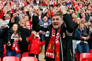 Bristol City V Walsall JPT Final - Fans Prints: Bristol City FC: Euphoric Fans at Wembley Stadium After Second Goal, 2015
