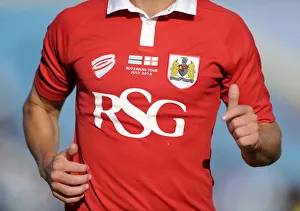 Bristol City FC: Extension Gunners Clash in Botswana, 2014 - RSG Sponsored Shirt Up Close