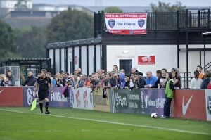 BAWFC v Arsenal Ladies Collection: Bristol City FC: FA WSL Clash Against Arsenal Ladies - The Excited Crowd