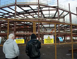 Bristol City V AFC Telford Prints: Bristol City FC: Fans Appreciate Progress of South Stand during FA Cup Match vs AFC Telford United
