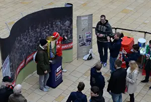 Meet And Greet Prints: Bristol City FC Fans Celebrate with the Johnstone's Paint Trophy at Cabot Circus (2015)