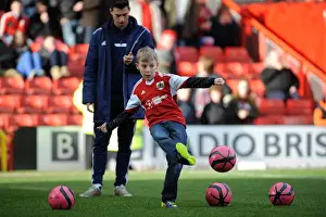 Bristol City FC: Fan's Excitement at Half Time - Winning a Television at Ashton Gate (Bristol City v Gillingham, 01/03/2014)