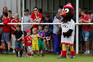 Bristol City FC Fans and Scrumpy Celebrate Pre-Season Victory