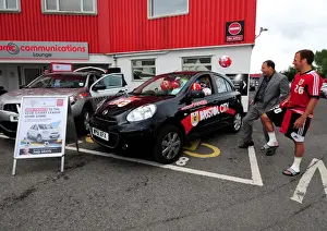 Open Day Prints: Bristol City FC: Filling a Car with Footballs - Jody Morris and Keith Brock at Pre-Season Open Day