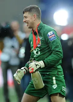 March Prints: Bristol City FC: Frank Fielding's Triumphant Johnstone Paint Trophy Victory