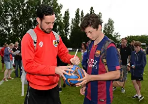 Brislington Prints: Bristol City FC: Greg Cunningham Signing Autographs at Pre-Season Friendly, 2015