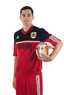 Images Dated 9th August 2012: Bristol City FC: Greg Cunningham's Intense Concentration at Ashton Gate Stadium