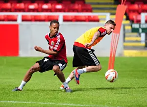 Bristol City FC: Intense Training Clash - Bobby Reid vs. Paul Anderson