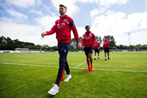 Guernsey V Bristol City Prints: Bristol City FC: Jens Hegeler and Bobby Reid in Pre-season Action against Guernsey FC