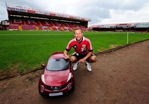 Images Dated 3rd August 2012: Bristol City FC: Jody Morris and Baby Duke of Wessex Garages at Pre-Season Open Day