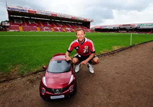 Framed Print : Bristol City FC: Jody Morris and Baby Duke of Wessex Garages at Pre-Season Open Day