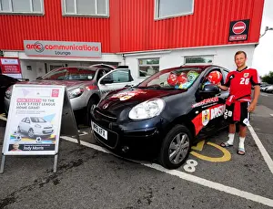 Open Day Prints: Bristol City FC: Jody Morris and the Car Full of Footballs at Pre-Season Open Day