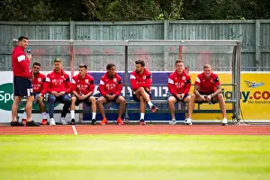 Guernsey V Bristol City Prints: Bristol City FC: Joe Bryan and Aden Flint in Pre-Season Action Against Guernsey FC, 2017