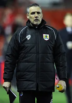 Bristol City V Gillingham JPT Prints: Bristol City FC: John Pemberton Coaches Team During Bristol City v Gillingham